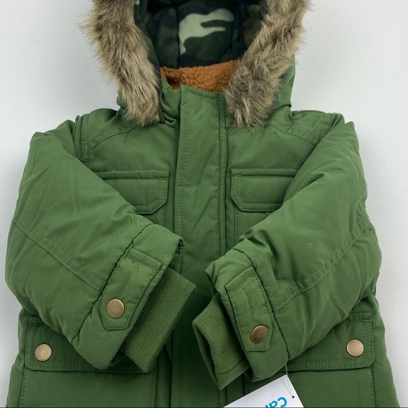 Carter’s Baby Boys Hooded Parka Jacket/Coat NWT - Picture 3 of 8